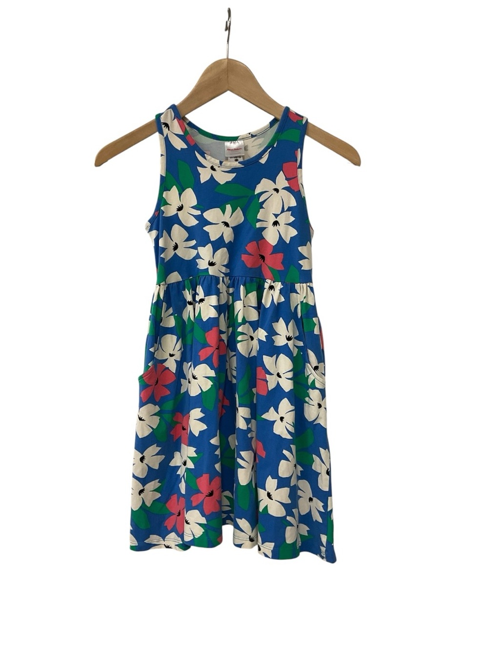 Hanna Andersson Floral Sleeveless Dress Girls 130 Cm US 8